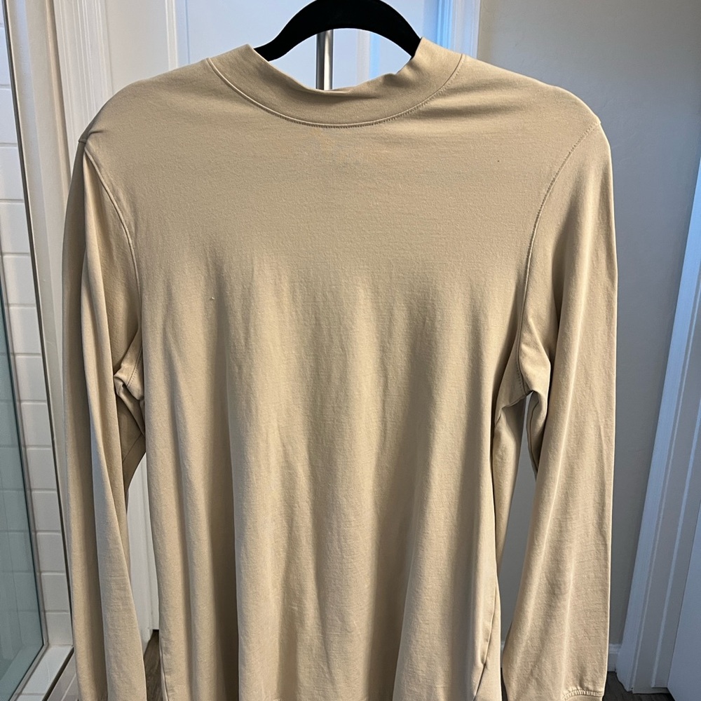 H&M Tan Long Sleeve Slim Fit Tee